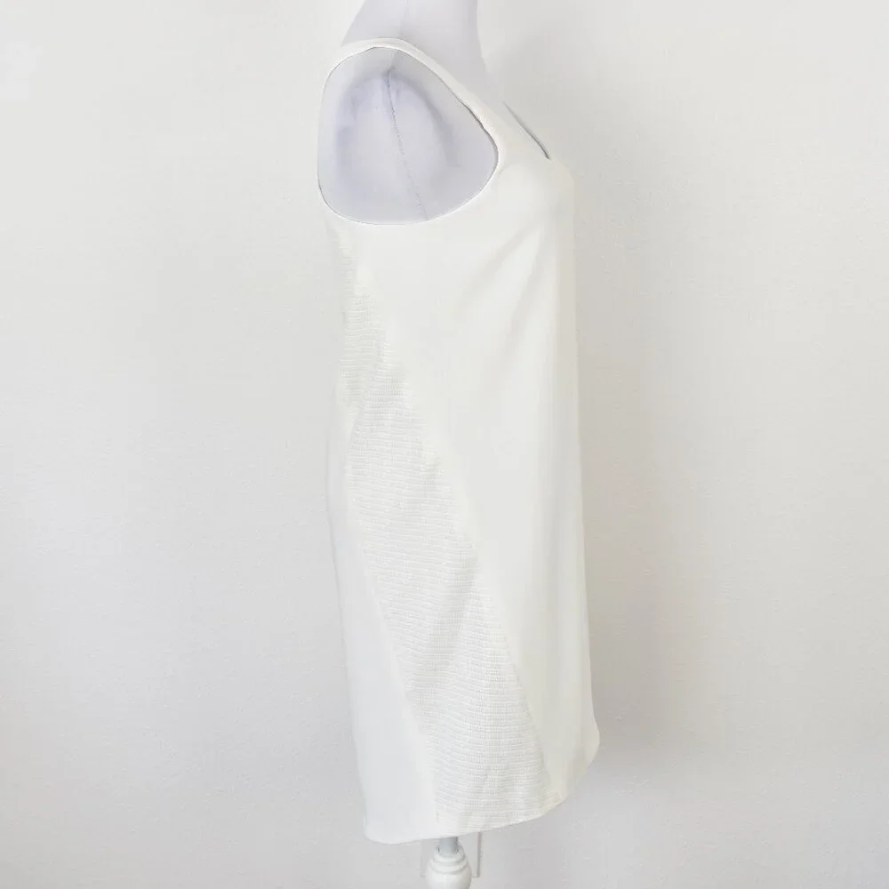 Rag & Bone Chieftain Textured Panel Racerback Tank Shift Mini Dress - 0 - Picture 4 of 9